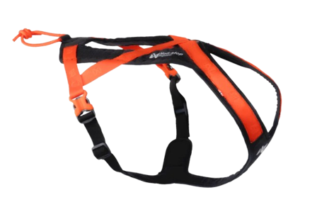 Non-Stop Dogwear - Rush harness Nr 7 black/orange - Hund - Hundetrening & bruksspor - Trekksele - ZOO.no