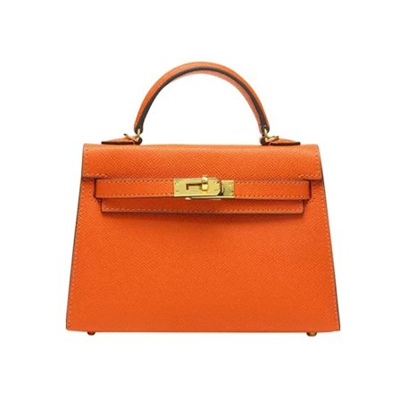 Chic Orange Väska Dam Mångsidig Crossbody Axelväska Handväska 28x12x21cm