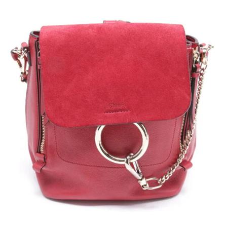 Chloé Pre-owned, Pre-owned Leather backpacks Rood, Dames, Maat:ONE Size