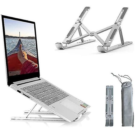 Laptop Stativ Holder 6 Niveau Justerbar Aluminium Riser Bærbar