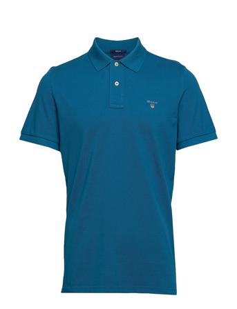 Original Pique Ss Rugger Polos Short-sleeved Blå GANT
