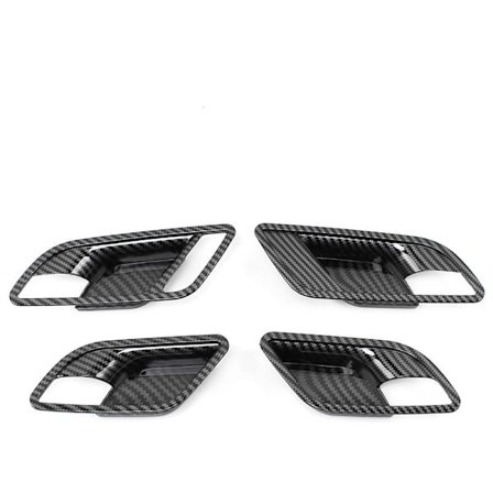 4 kpl sarjaa sopii MG 5 MG5 2020 2021 Auton sisäovenkahvan kulhon kansi Trim ABS Kuitu koristekehys Tarra Tarvikkeet