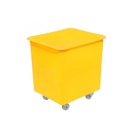 Mobile container truck, 510x460x460 mm, 72 L, yellow