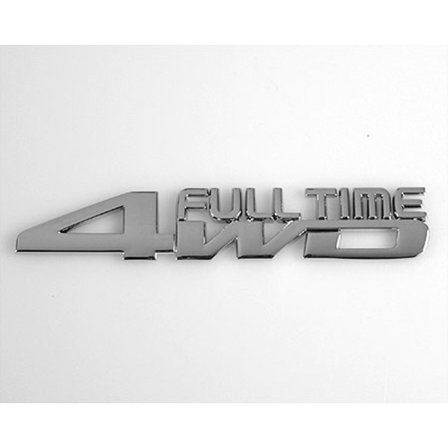 Emblem Chrome Style - Full Time 4WD