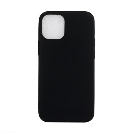 iPhone 12 / 12 Pro - Matt TPU Skal - Svart Black Svart