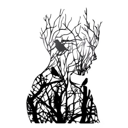 Abstrakt Metal Vægkunst Livets Træ Metal Vægkunst Vægdekoration Ir