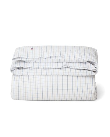 Lexington Checked Cotton Poplin Duvet Cover
