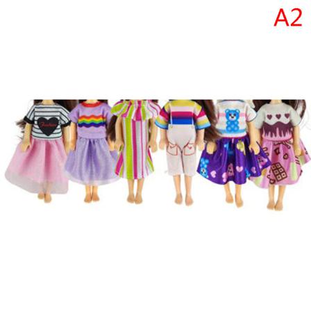 2 Artiklar/ Lot Kläder För Game Wear Outfit Toppar Byxor 30cm Mini