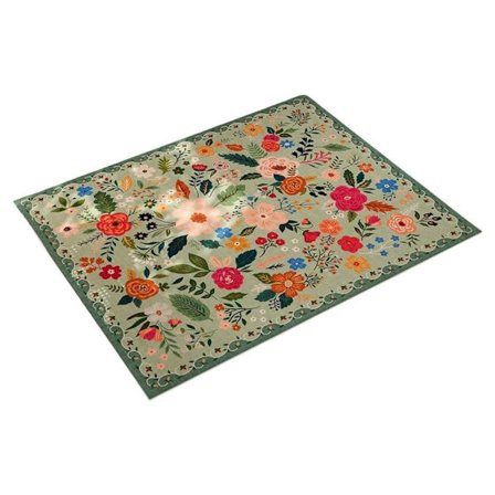 Bohemian Kukka Ovimatto - Liukumaton, Imukykyinen, Likaa Hylkivä, Konepestävä, Sopii Kylpyhuoneeseen, Eteiseen ja Keittiöön