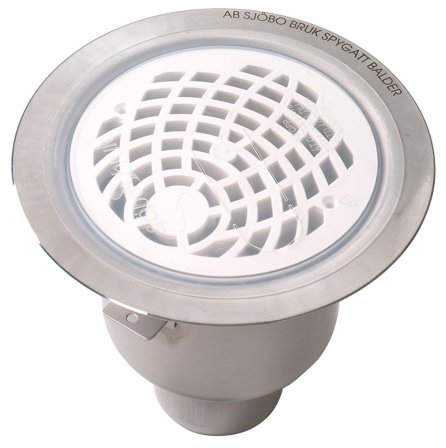 Purus 7152409 Spygatt 75 mm, bunnutløp, Innendørsavløp