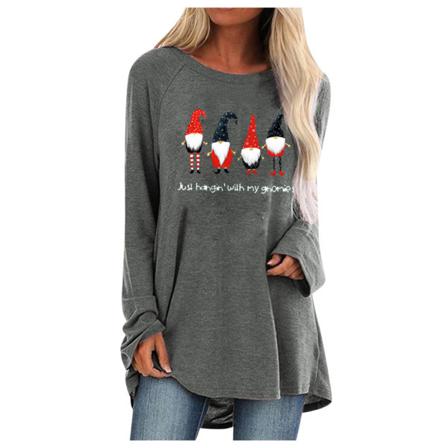 Dam Xmas Jul Lös Långärmad T-shirt Blusar