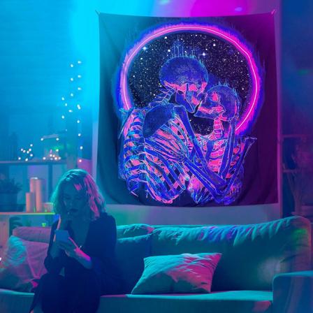 2022 Musta valo Kallo Gobelíni, Suutelevat Rakastavaiset Gobelíni UV Re