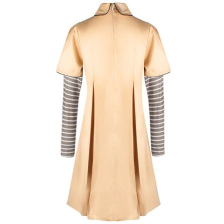 Thriller-film M3gan Cosplay-kostymesett Jenter Megan Ai Dukke Robot Kjole, Sløyfe, Strømpebukse, Håndmansjetter, Festrollespill Antrekk -a