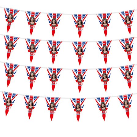 Bunting For Queens Platinum Jubilee Bunting Full Flag Patriotic Queens