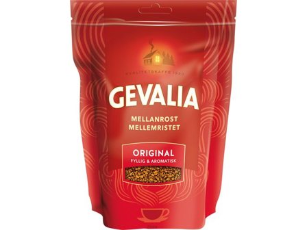 GEVALIA Kaffe Snabbkaffe refill 200g - Lyreco - Kök och servering - Kaffe och te - Instantkaffe