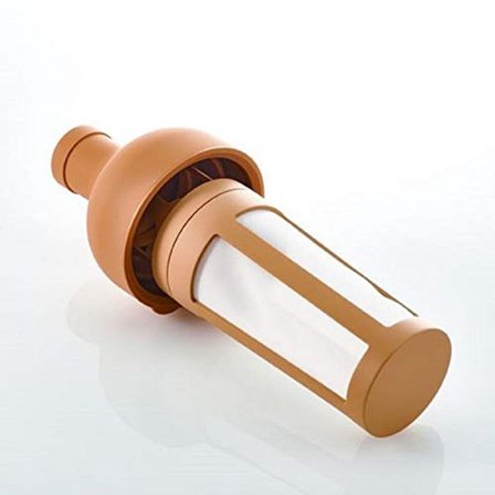 Cold Brew -kahvipannu - 1000 ml lasikarahvi suodattimella - jääkahville ja jääteelle - helppo täyttää ja puhdistaa - Khaki