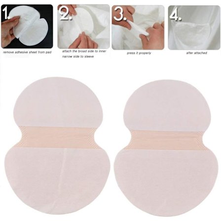 100 st Underarmssvettpads Transparenta Svettpads Underarmspads