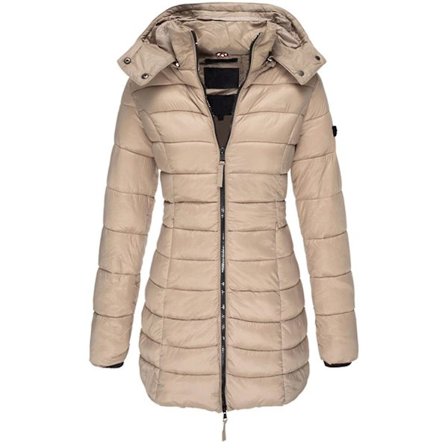 Vintervarma bomullsjackor medellång huva slim style jackor tjocka lösa snygga