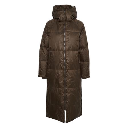 My Essential Wardrobe DinaMW Luna Long Down Jakke Brun, Dame
