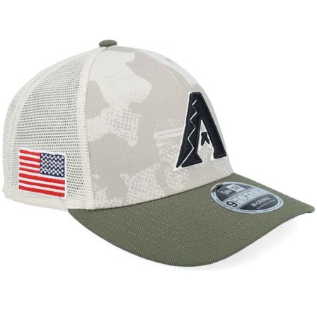 New Era - MLB Camo trucker Keps - Arizona Diamondbacks MLB Armed Forces Day 9FORTY Mc Stone/Olive A-frame Trucker @ Hatstore