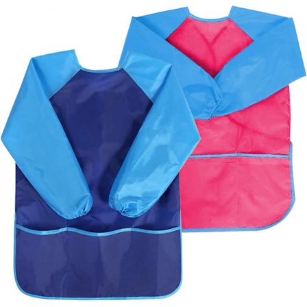 MH-2 stk. malingsforkle for barn, malerfrakk for barn i alderen 8-10 år, barn