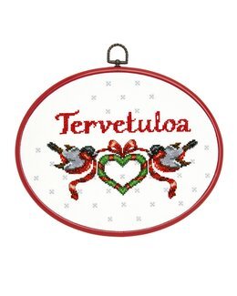 Broderikit Billede Velkommen - Svarta Fåret