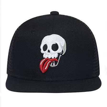 Skalle Hip Hop Keps Baseball Keps Hatt Mesh Keps