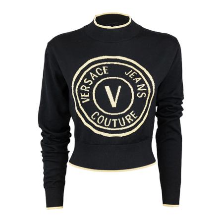 Versace Jeans Couture, Sweatshirts Zwart, Dames, Maat:M
