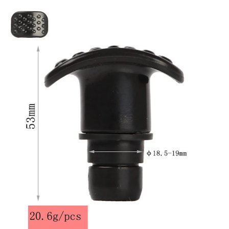 I forskellige stilarter af fascia pistol massagehoved universal type kaliber 19mm~03252