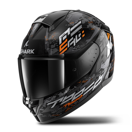 Integraalhelm Shark Ridill 2 Molokai Zwart/Zilver/Oranje XL