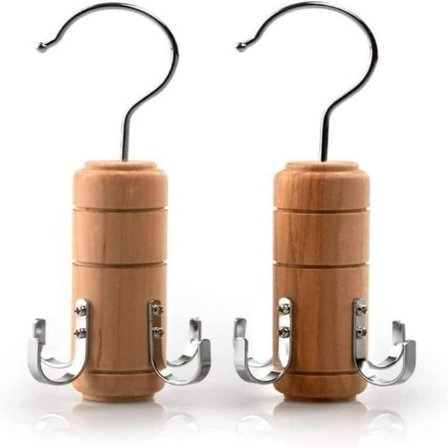 2 stk. Trebelteholder, Skjerfholder for Skap, for Belter, Slips, Skjerf, Tank Top og Smykker