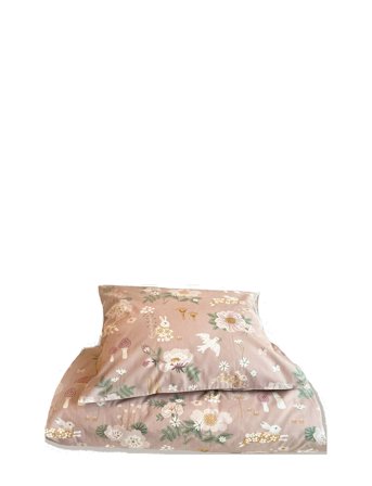 Majvillan Old Garden Pink Single Bed Set 150X210 Cm - Pink - 150X210CM