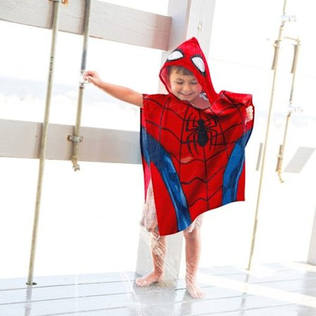 Marvel Spiderman strandhandduk poncho med huva