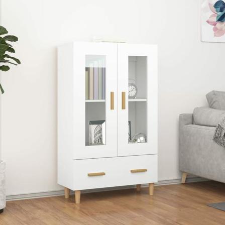 Vidaxl Skänk Vit 70x31x115 Cm Konstruerat Trä Vit