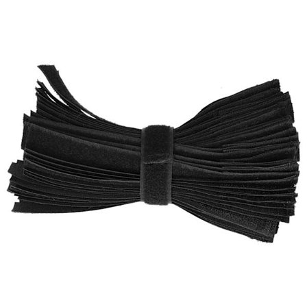 50 stk borrelåsstrips svart integrert burrspenne ledningsforlenger kabel feste