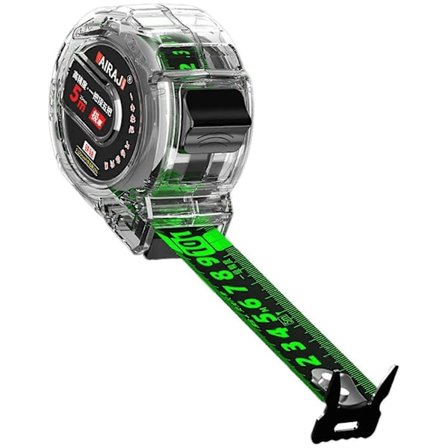 Fluorescerande måttband i stål, dubbelsidigt måttband, bredd 25 mm Lumi nous (FMY)