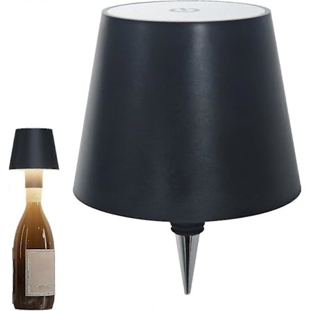 Langaton pullolamppu RGB/3 väriä himmennettävä Pridola langaton pullolamppu, ladattava hengitysvalotila kosketus langaton pöytälamppu