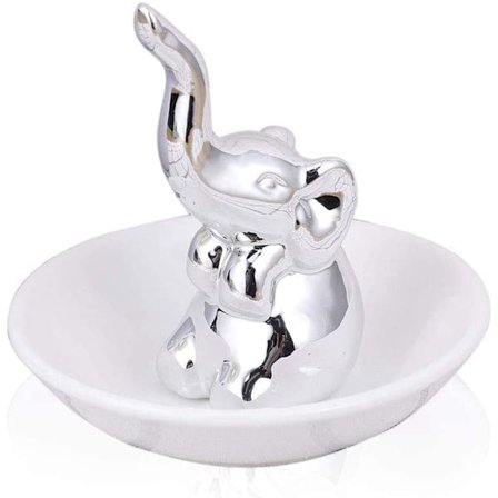 Heldig elefantringholder smykkeskål til bryllup jul
