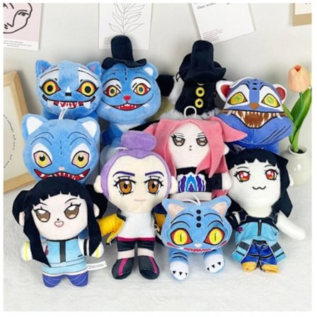 K-POP Demon Hunters Offisiell Plysjleketøy - Søt Karakter Kosedyr, Myk Samleobjekt Merch for Fans og Gave