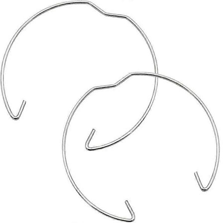 Pakke med 30 stk GU10 MR16 Fjærklemmer 50mm Diameter Downlight LED Spot Halogen Lampeholder-hy