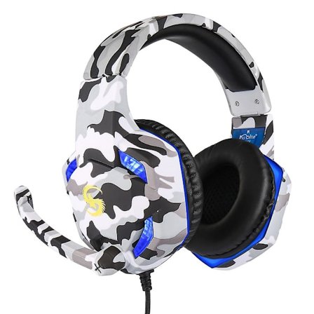 Coolbit T176 Headset Stora Hörlurar Gaming Headset Med HeadsetVit