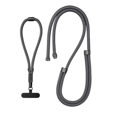 3 i 1 Justerbar Telefon-Lanyard med Stålclips Konvertibel Hals Skulder Håndledsrem Universal Telefon-Lanyard til Daglig Matcha Grøn(h})