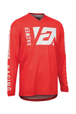 Maglia Cross Bambino Answer Syncron Rosso-Bianco S