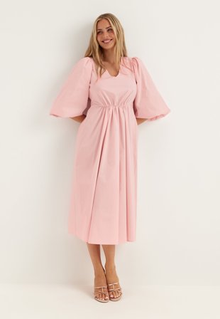 Object Collectors Item - Objpaige 2/4 RE VNECK MIDI DRESS