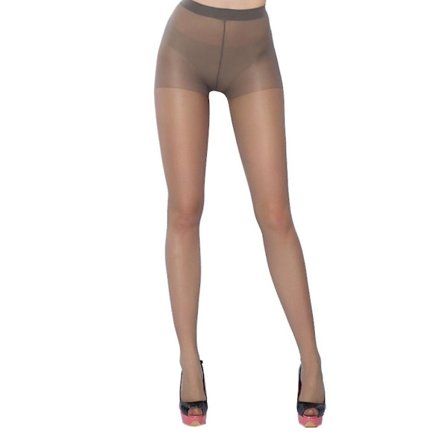 Vår Kvinnor Tunna Strumpbyxor Footed Tights Enfärgad Stretchiga långa strumpor Stad