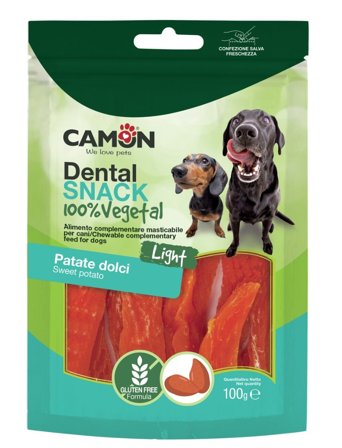Camon Snack Straccetti Di Patata Dolce Per Cani 100g 4-8cm