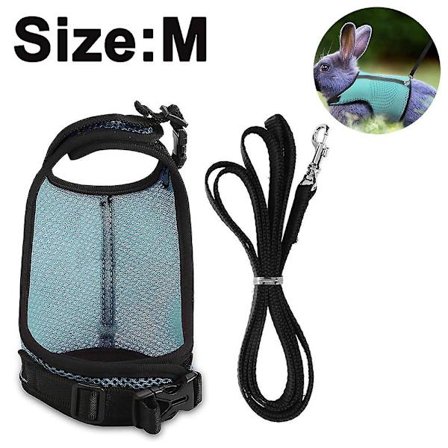 Small Pet Harness Bell, No Pull Comfort Padded Vest Durable Nylon, Guinea Pig Harness Leash Set All Season For Small Bunny, Ferret, Rats, Iguana, Hams