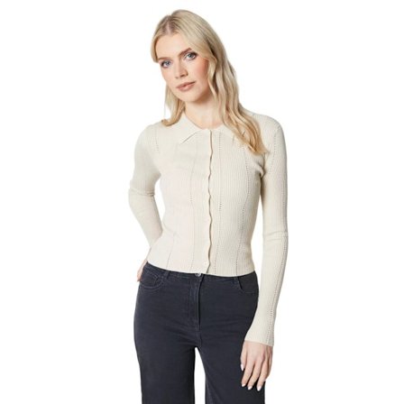 Principles Dam/Dam Knitted Button Through Polo Shirt XL C