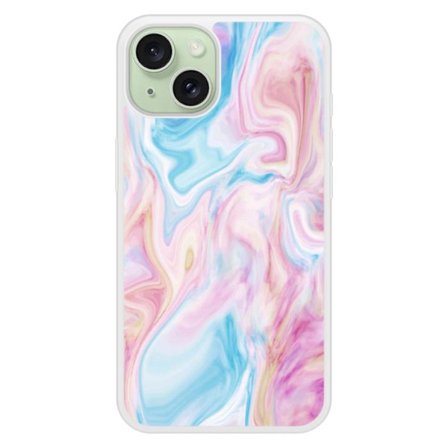 Siliconförstärkt tryckt skal kompatibelt med Apple iPhone 15 Soap