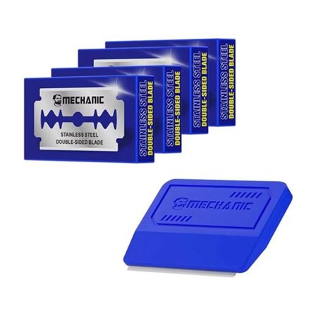 Rakbladskniv med magnetiskt handtag och 20 utbytbara blad